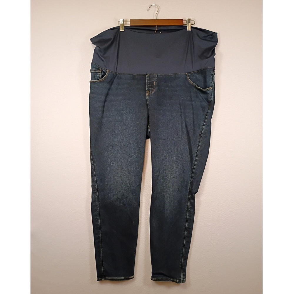 Casual Comfort Old Navy Maternity Women 20 Blue Skinny Full Panel Jeans